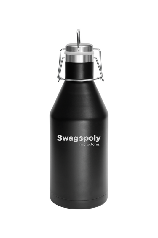 64 oz Stainless Steel Insulated Growler with Swing-Top Lid